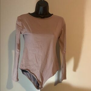 Women's Long Sleeve Bodysuit - Mauve